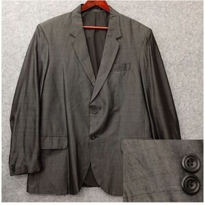 Vintage Sharksin Blazer Mens 42R Charcoal Black JOHNSONS Mod 80s Jacket Light UK